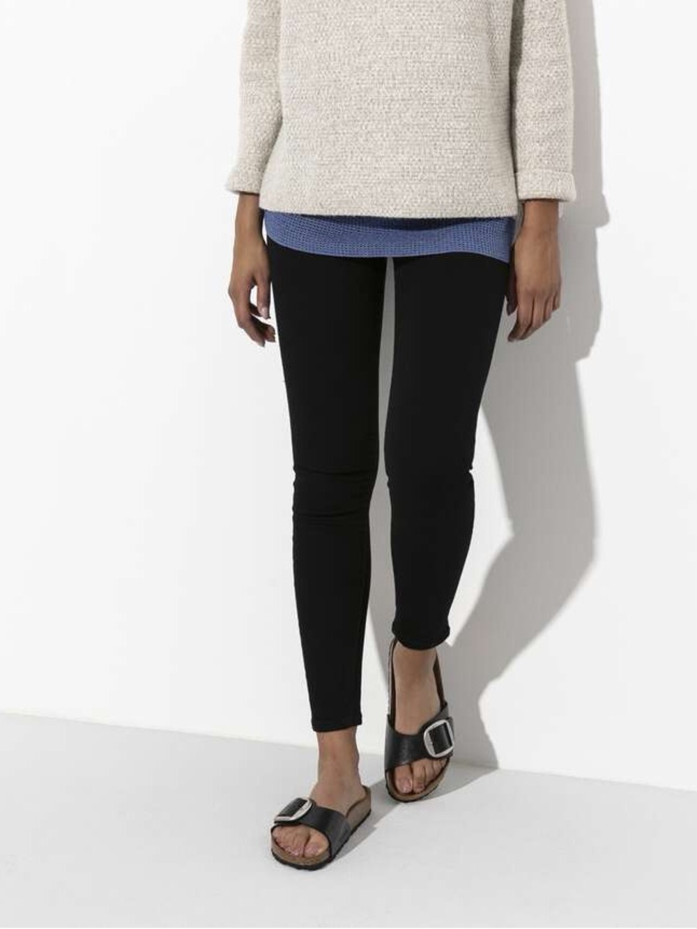 Birkenstock Black Single-Buckle Slide Sandals